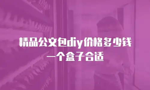精品公文包diy价格多少钱一个盒子合适