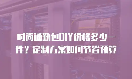 时尚通勤包DIY价格多少一件？定制方案如何节省预算