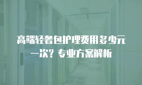 高端轻奢包护理费用多少元一次？专业方案解析