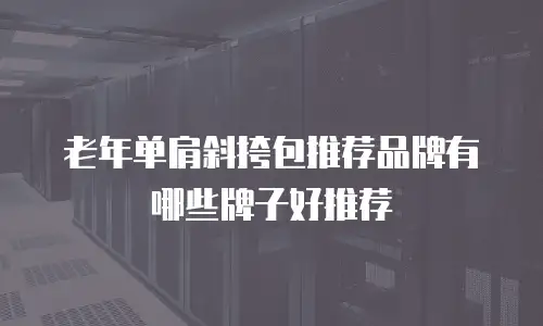 老年单肩斜挎包推荐品牌有哪些牌子好推荐