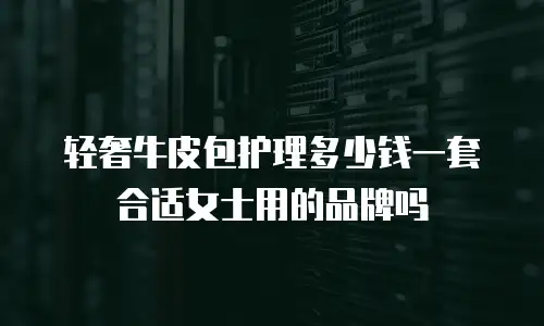 轻奢牛皮包护理多少钱一套合适女士用的品牌吗