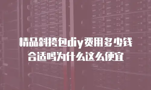精品斜挎包diy费用多少钱合适吗为什么这么便宜