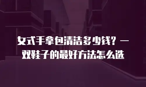女式手拿包清洁多少钱？一双鞋子的最好方法怎么选