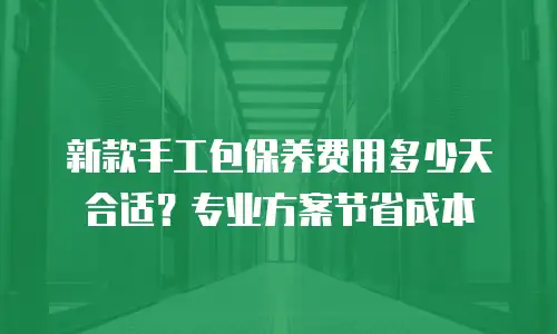 新款手工包保养费用多少天合适？专业方案节省成本
