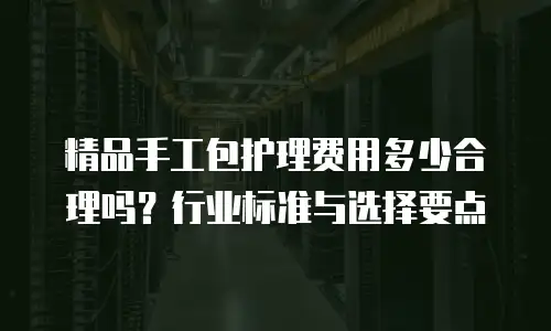 精品手工包护理费用多少合理吗？行业标准与选择要点