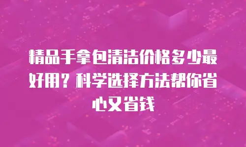 精品手拿包清洁价格多少最好用？科学选择方法帮你省心又省钱