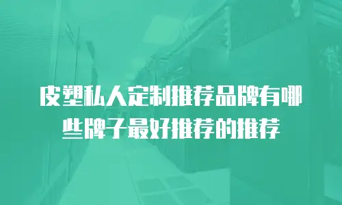 皮塑私人定制推荐品牌有哪些牌子最好推荐的推荐