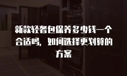 新款轻奢包保养多少钱一个合适吗，如何选择更划算的方案