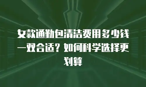 女款通勤包清洁费用多少钱一双合适？如何科学选择更划算