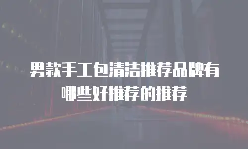 男款手工包清洁推荐品牌有哪些好推荐的推荐