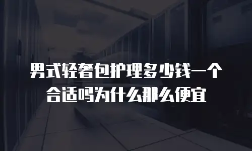 男式轻奢包护理多少钱一个合适吗为什么那么便宜
