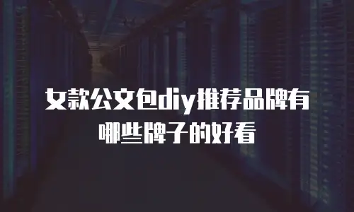 女款公文包diy推荐品牌有哪些牌子的好看