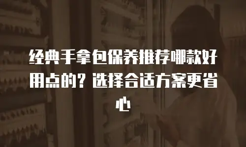 经典手拿包保养推荐哪款好用点的？选择合适方案更省心