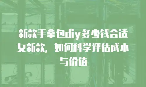 新款手拿包diy多少钱合适女新款，如何科学评估成本与价值
