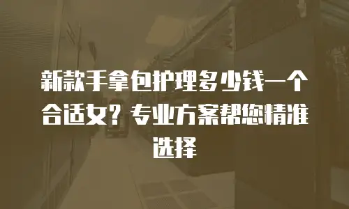 新款手拿包护理多少钱一个合适女？专业方案帮您精准选择