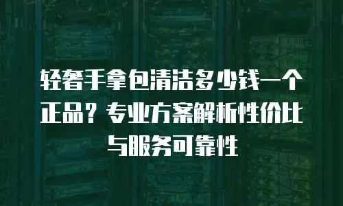 轻奢手拿包清洁多少钱一个正品？专业方案解析性价比与服务可靠性