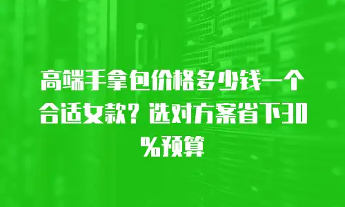 高端手拿包价格多少钱一个合适女款？选对方案省下30%预算