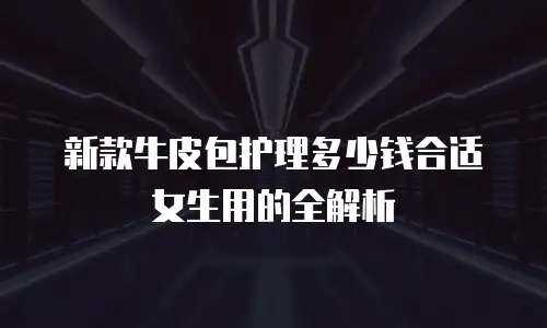 新款牛皮包护理多少钱合适女生用的全解析
