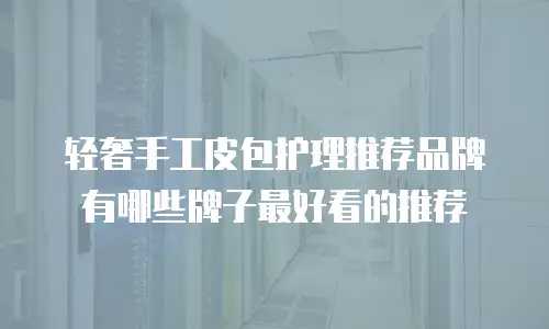 轻奢手工皮包护理推荐品牌有哪些牌子最好看的推荐