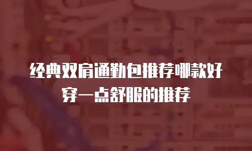 经典双肩通勤包推荐哪款好穿一点舒服的推荐