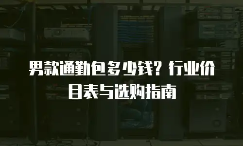 男款通勤包多少钱？行业价目表与选购指南