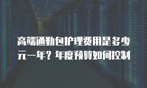 高端通勤包护理费用是多少元一年？年度预算如何控制