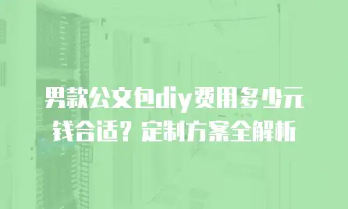 男款公文包diy费用多少元钱合适？定制方案全解析