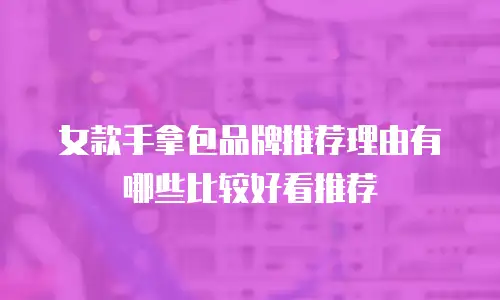 女款手拿包品牌推荐理由有哪些比较好看推荐
