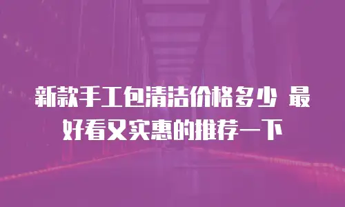 新款手工包清洁价格多少 最好看又实惠的推荐一下