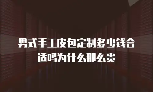男式手工皮包定制多少钱合适吗为什么那么贵