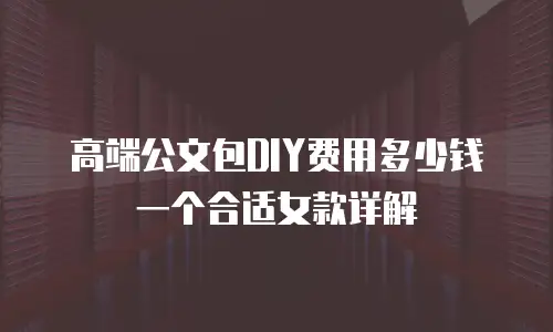 高端公文包DIY费用多少钱一个合适女款详解