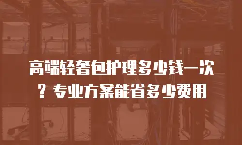 高端轻奢包护理多少钱一次？专业方案能省多少费用