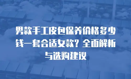 男款手工皮包保养价格多少钱一套合适女款？全面解析与选购建议