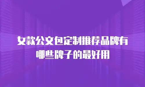 女款公文包定制推荐品牌有哪些牌子的最好用