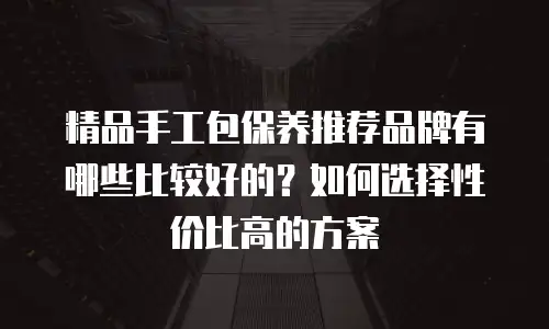 精品手工包保养推荐品牌有哪些比较好的？如何选择性价比高的方案