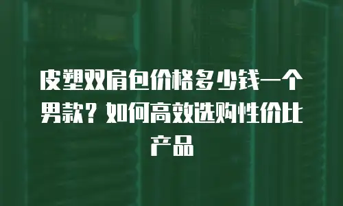 皮塑双肩包价格多少钱一个男款？如何高效选购性价比产品