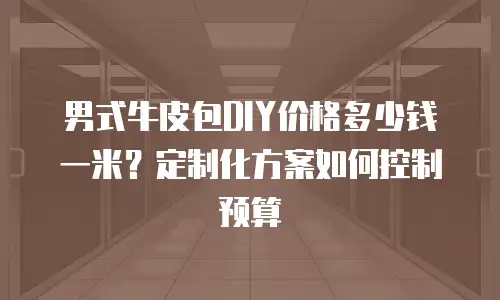 男式牛皮包DIY价格多少钱一米？定制化方案如何控制预算
