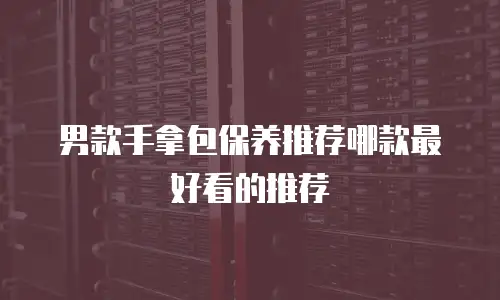 男款手拿包保养推荐哪款最好看的推荐