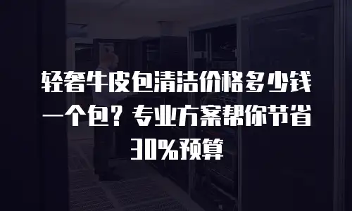 轻奢牛皮包清洁价格多少钱一个包？专业方案帮你节省30%预算