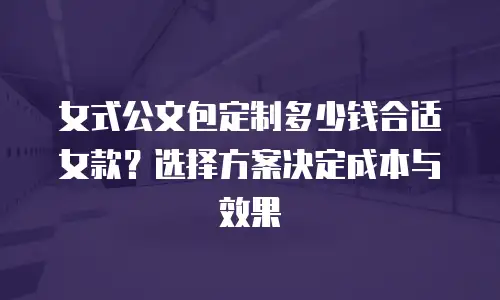 女式公文包定制多少钱合适女款？选择方案决定成本与效果