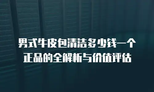 男式牛皮包清洁多少钱一个正品的全解析与价值评估