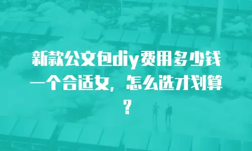 新款公文包diy费用多少钱一个合适女，怎么选才划算？