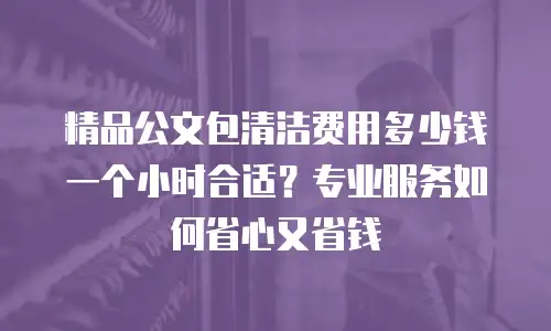 精品公文包清洁费用多少钱一个小时合适？专业服务如何省心又省钱