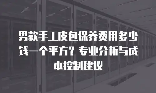 男款手工皮包保养费用多少钱一个平方？专业分析与成本控制建议