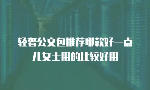 轻奢公文包推荐哪款好一点儿女士用的比较好用