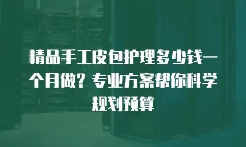 精品手工皮包护理多少钱一个月做？专业方案帮你科学规划预算