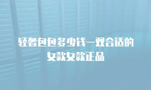轻奢包包多少钱一双合适的女款女款正品