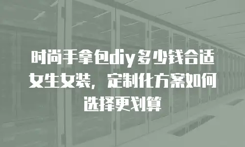 时尚手拿包diy多少钱合适女生女装，定制化方案如何选择更划算