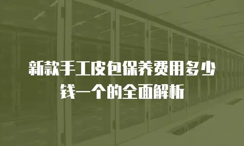 新款手工皮包保养费用多少钱一个的全面解析