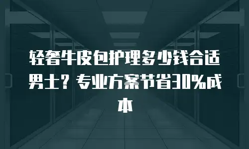 轻奢牛皮包护理多少钱合适男士？专业方案节省30%成本